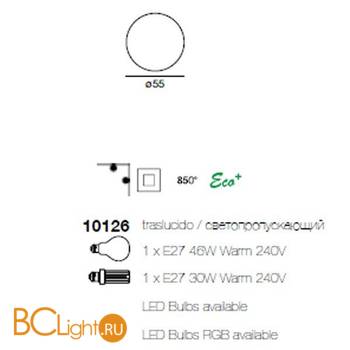 Настенно-потолочный светильник Linea Light Oh! 10126 - Схема