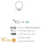 Настенно-потолочный светильник Linea Light Oh! 10126 - Схема