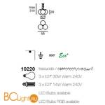 Подвесной светильник Linea Light Oh! 10220 - Схема