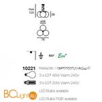 Подвесной светильник Linea Light Oh! 10221 - Схема