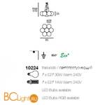 Подвесной светильник Linea Light Oh! 10224 - Схема