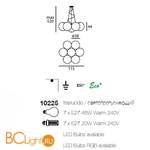 Подвесной светильник Linea Light Oh! 10225 - Схема