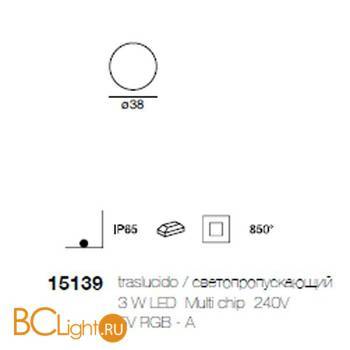 Садово-парковый фонарь Linea Light Oh! 15139 - Схема