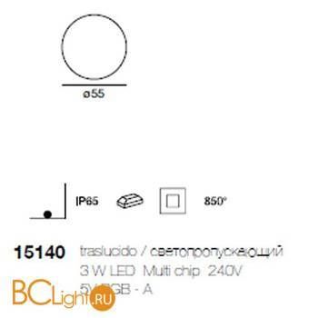 Садово-парковый фонарь Linea Light Oh! 15140 - Схема