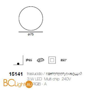Садово-парковый фонарь Linea Light Oh! 15141 - Схема