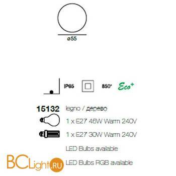 Садово-парковый фонарь Linea Light Oh! 15132 - Схема