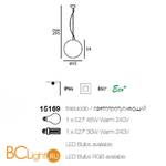 Уличный подвесной светильник Linea Light Oh! 15169 - Схема