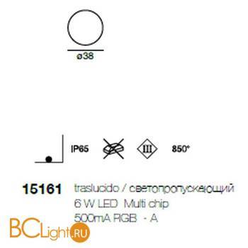 Садово-парковый фонарь Linea Light Oh! 15161 - Схема