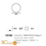 Садово-парковый фонарь Linea Light Oh! 15192 - Схема