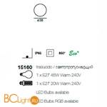 Садово-парковый фонарь Linea Light Oh! 15160 - Схема