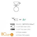 Настенно-потолочный светильник Linea Light Ohps! 10386 - Схема