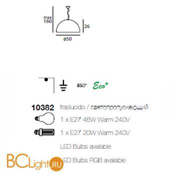 Подвесной светильник Linea Light Ohps! 10382 - Схема