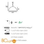 Подвесной светильник Linea Light Ohps! 10383 - Схема