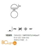 Садово-парковый фонарь Linea Light Ohps! 15381 - Схема