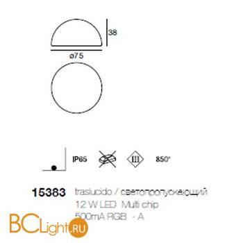 Садово-парковый фонарь Linea Light Ohps! 15383 - Схема