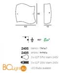 Настенный светильник Linea Light 2405 - Схема