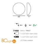 Настенный светильник Linea Light 71680 - Схема