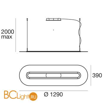 Подвесной светильник Linea Light Opti-Line 8037 - Схема