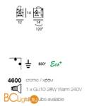 Спот (точечный светильник) Linea Light Spot collection 4600 - Схема