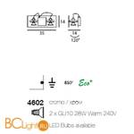 Спот (точечный светильник) Linea Light Spot collection 4602 - Схема