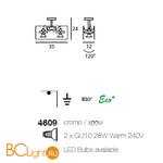 Потолочный светильник Linea Light Orbis 4609 - Схема