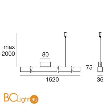 Подвесной светильник Linea Light Orient 59734 - Схема
