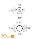 Светильник для струнной системы Linea Light Orion 59114 - Схема