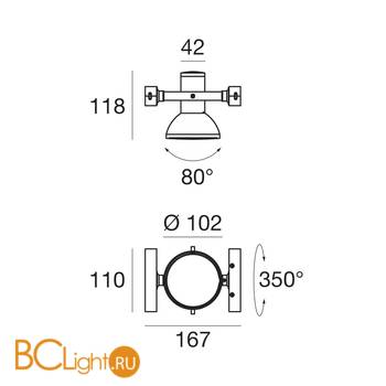 Светильник для струнной системы Linea Light Orion 124200 - Схема