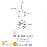 Подвесной светильник Linea Light OTTAGONO 7082 - Схема