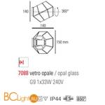 Настенный светильник Linea Light OTTAGONO 7088 - Схема