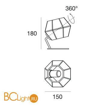 Настольная лампа Linea Light Ottagono 7086 - Схема