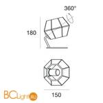 Настольная лампа Linea Light Ottagono 7086 - Схема