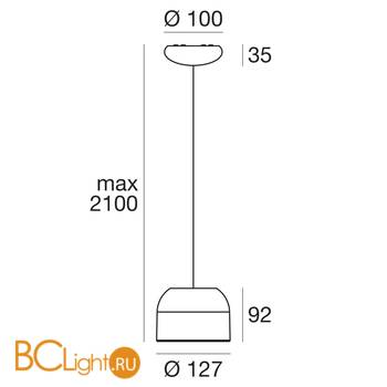 Подвесной светильник Linea Light Outlook 8420 - Схема