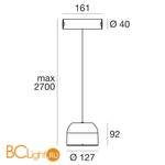 Светильник для струнной системы Linea Light Outlook 8423 - Схема