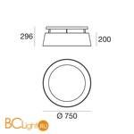 Потолочный светильник Linea Light Oxygen 8085 - Схема