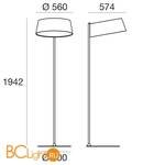 Торшер Linea Light Oxygen 8098 - Схема