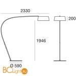 Торшер Linea Light Oxygen 8102 - Схема