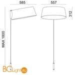 Настенный светильник Linea Light Oxygen 8189 - Схема