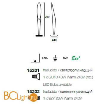 Торшер Linea Light Manamana Peggy 10209 Led - Схема