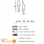 Садово-парковый фонарь Linea Light Peggy 15206 - Схема