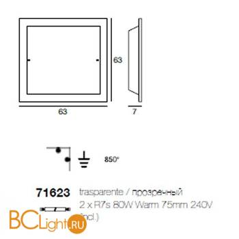 Настенный светильник Linea Light 71623 - Схема