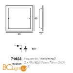 Настенный светильник Linea Light 71623 - Схема