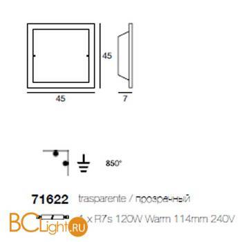 Настенный светильник Linea Light 71622 - Схема