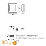 Настенный светильник Linea Light 71621 - Схема