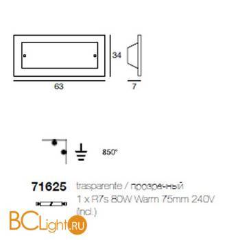 Настенный светильник Linea Light 71625 - Схема