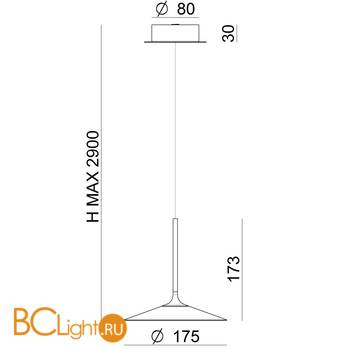 Подвесной светильник Linea Light Poe 8352 - Схема
