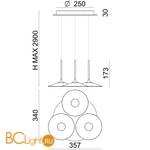 Подвесной светильник Linea Light Poe 8357 - Схема