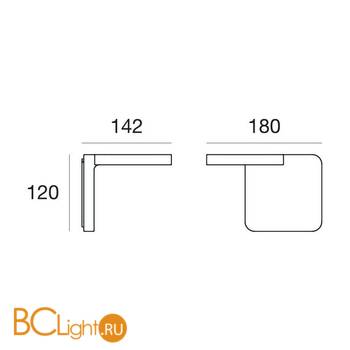 Настенный светильник Linea Light Quad 7750 - Схема