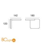 Настенный светильник Linea Light Quad 7750 - Схема