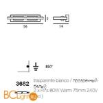 Настенный светильник Linea Light Quindici 3682 - Схема
